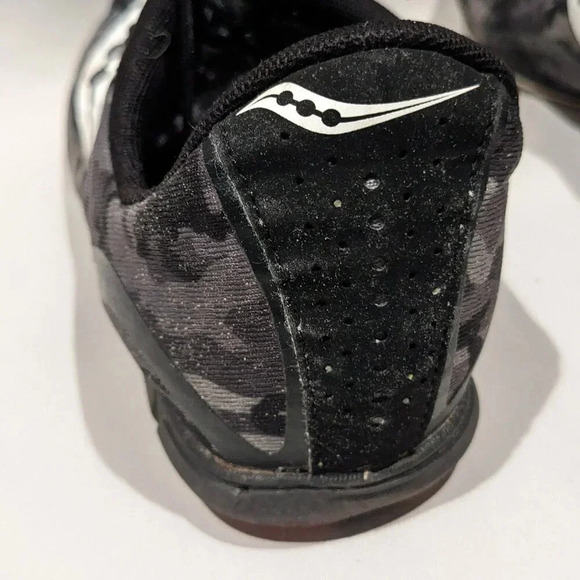 Saucony Men's Vendetta Spike Racing Shoes Size 12.5 Gray White Running Athletic - Picture 7 of 10